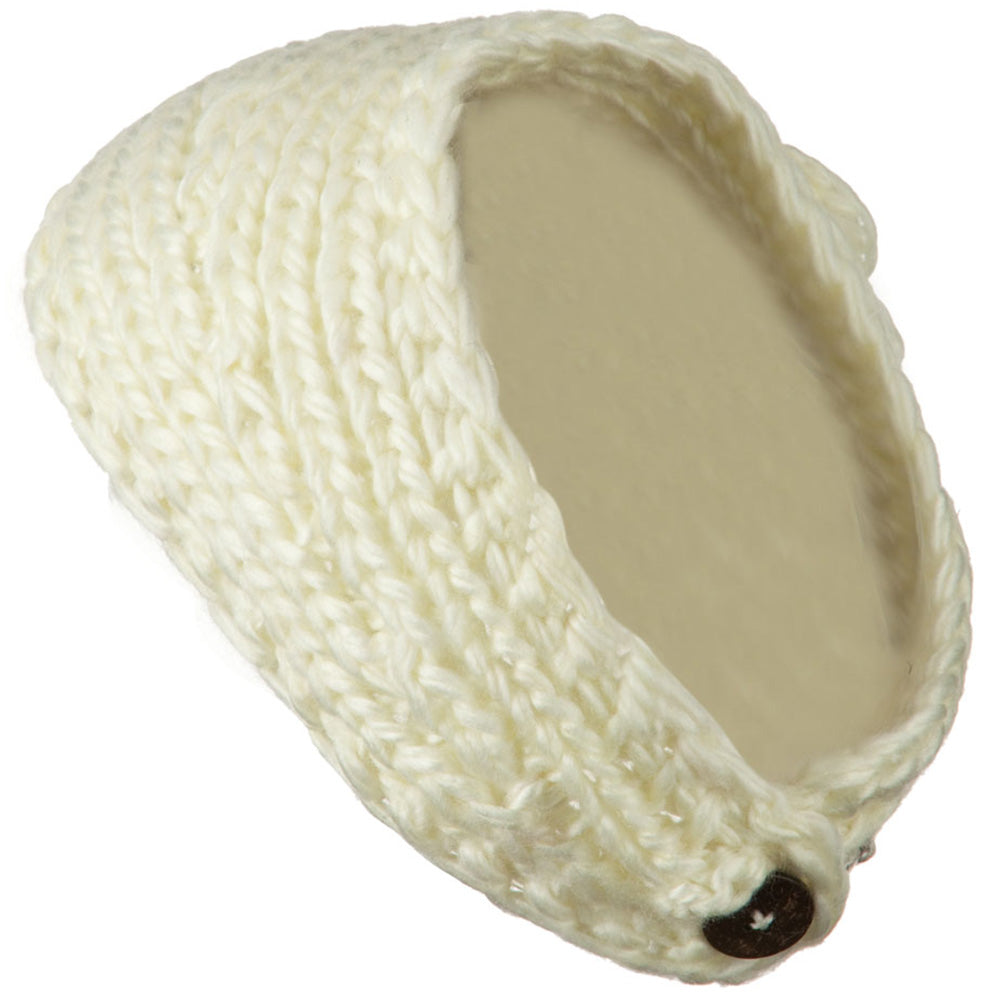 Large Rose Accent Woman's Head Band