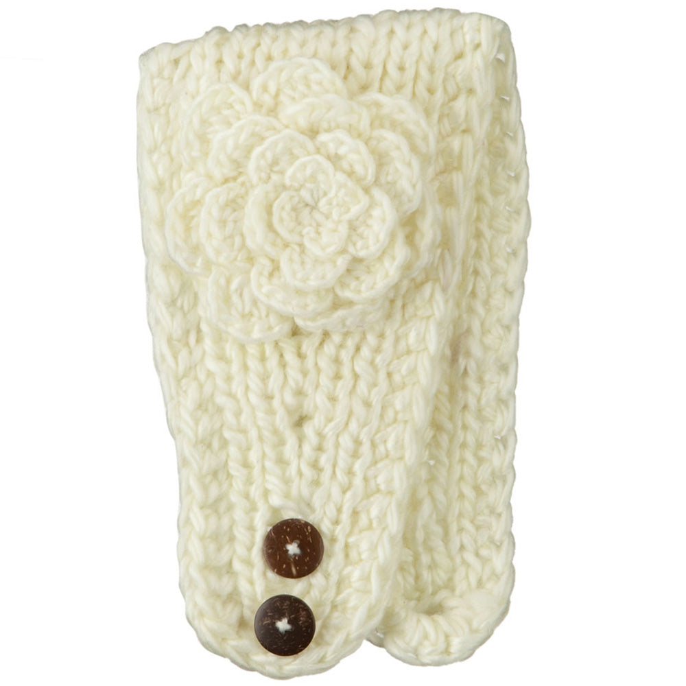 Large Rose Accent Woman's Head Band