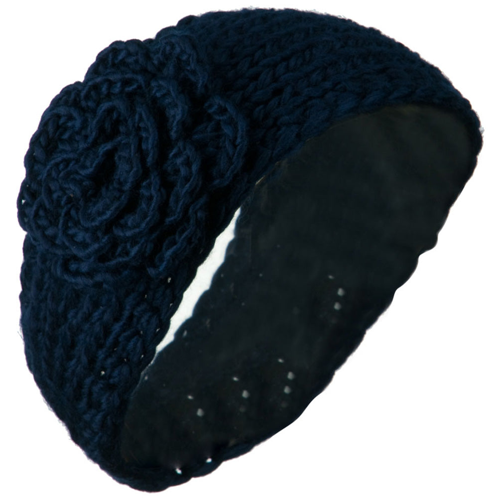 Large Rose Accent Woman's Head Band