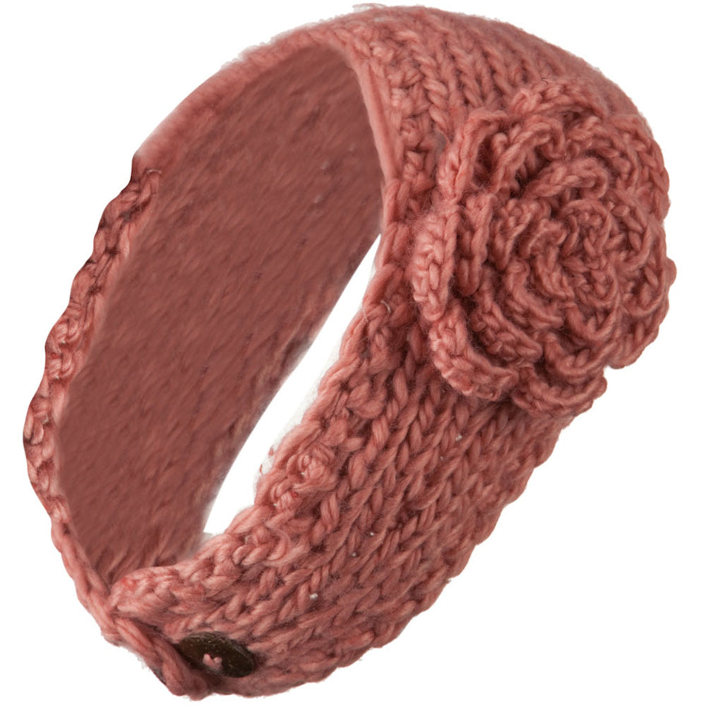 Large Rose Accent Woman's Head Band