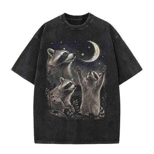 Racoons Howling At The Moon T-shirt