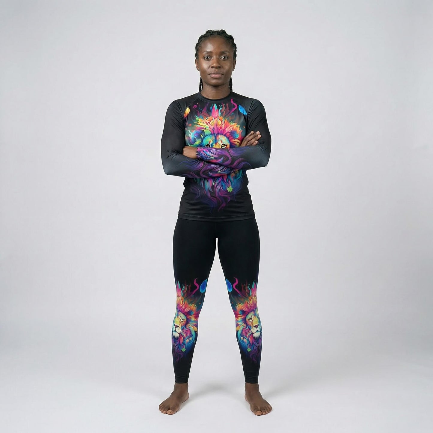 MYSTICAL LION WOMEN RASH GUARD