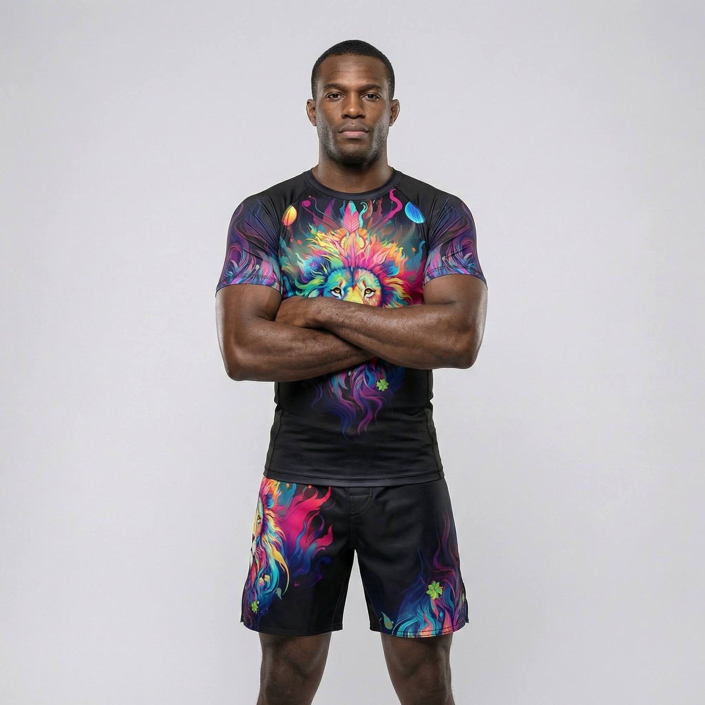 MYSTICAL LION SHORT SLEEVE RASH GUARD