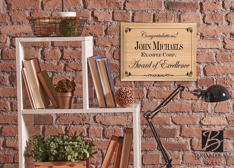 Congratulations Award Plaque – Custom Award of Excellence Gift for Employees or Colleagues