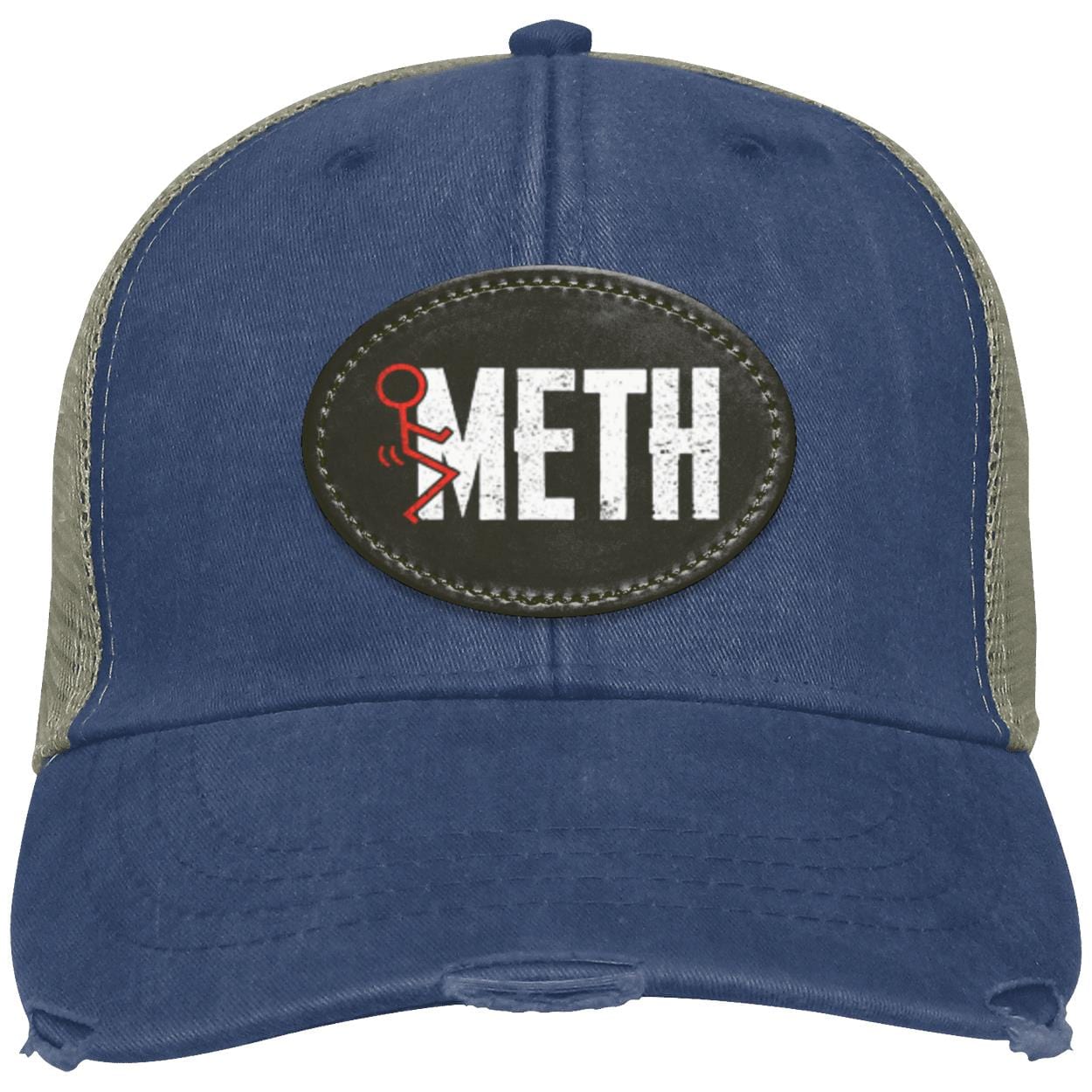 Recovery Distressed Snapback Hat | Inspiring Sobriety | F#CK Meth