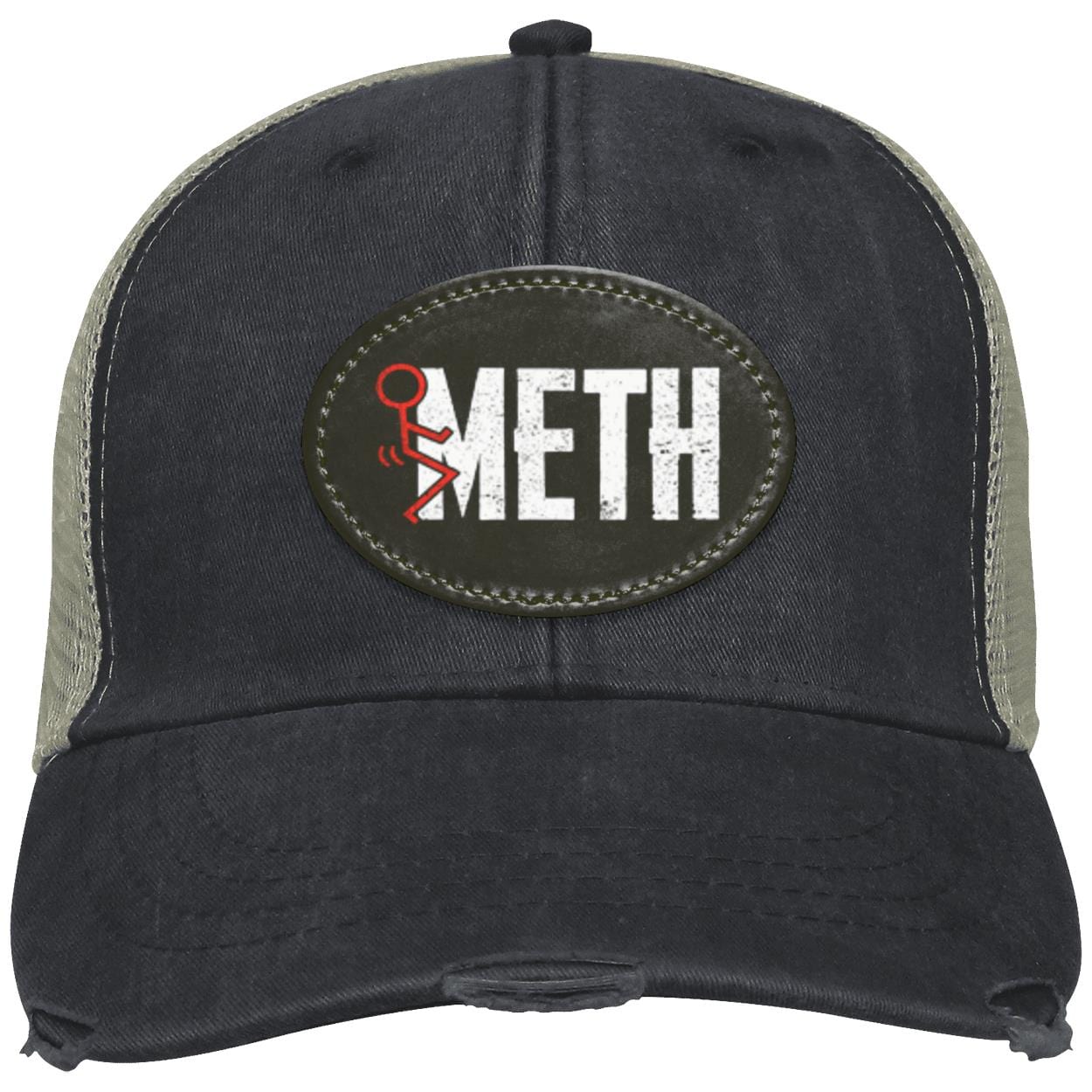 Recovery Distressed Snapback Hat | Inspiring Sobriety | F#CK Meth