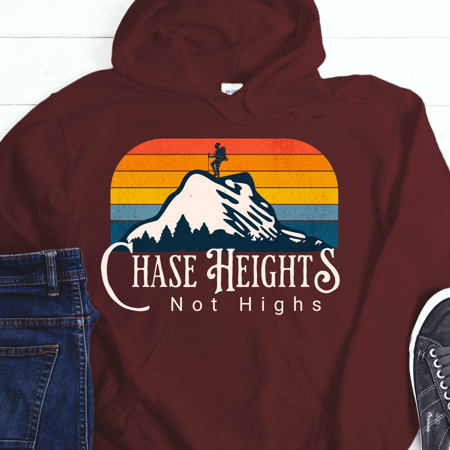Recovery Hoodie | Inspiring Sobriety | Chase Heights, Not Highs