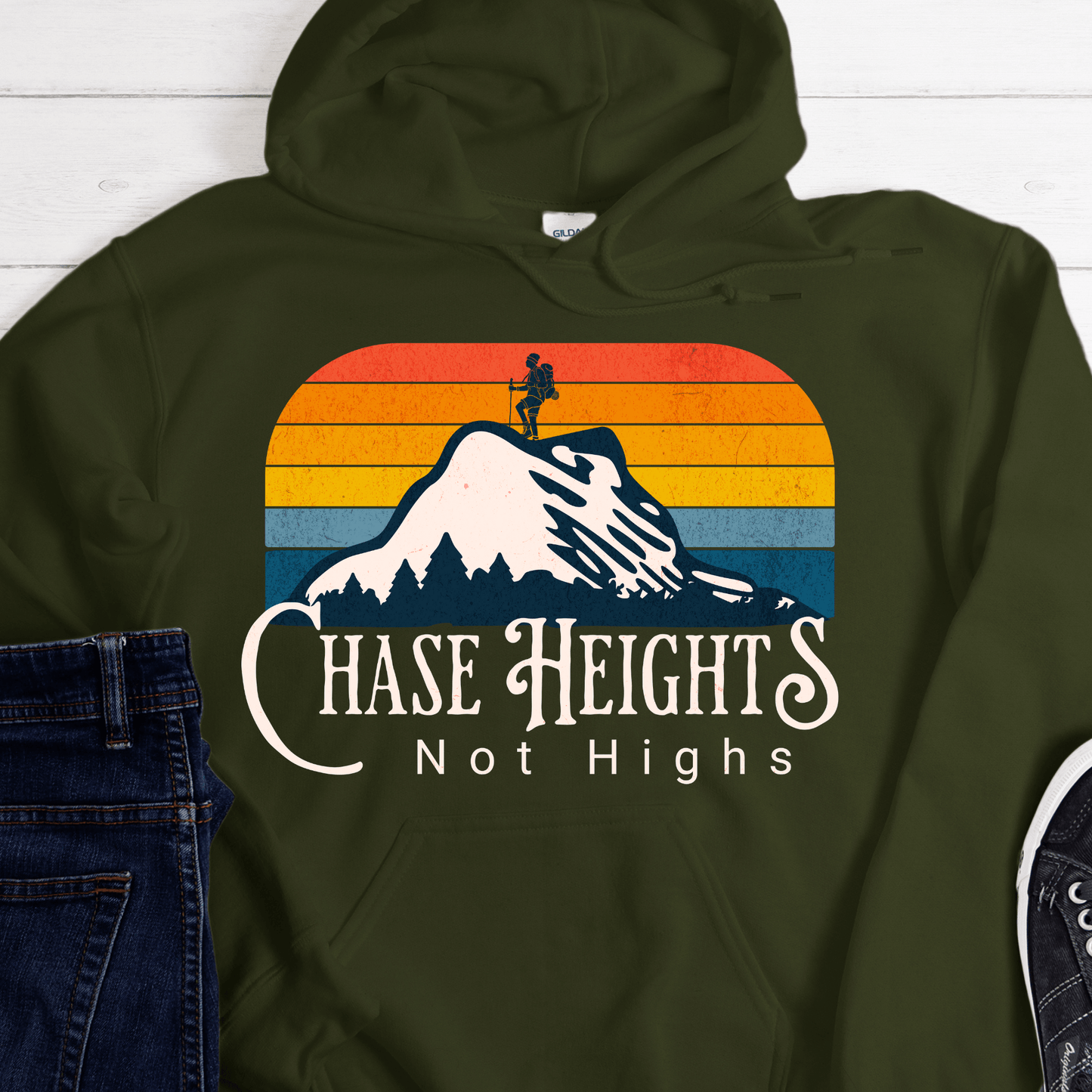 Recovery Hoodie | Inspiring Sobriety | Chase Heights, Not Highs