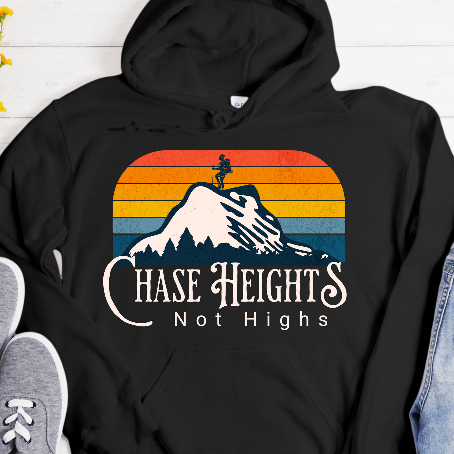 Recovery Hoodie | Inspiring Sobriety | Chase Heights, Not Highs
