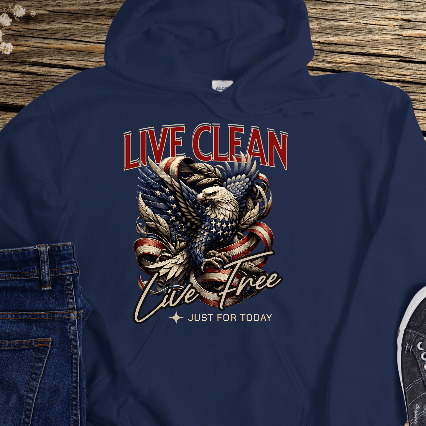 Recovery Hoodie | Inspiring Sobriety |  Live Clean, Live Free