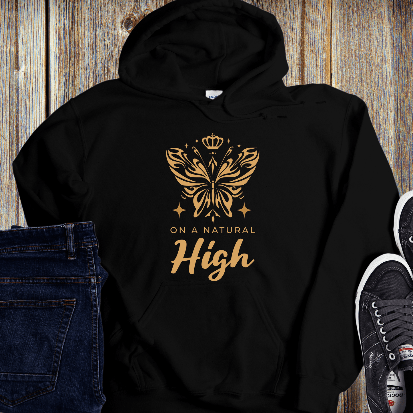 Recovery Hoodie | Inspiring Sobriety |  On a Natural High Butterfly