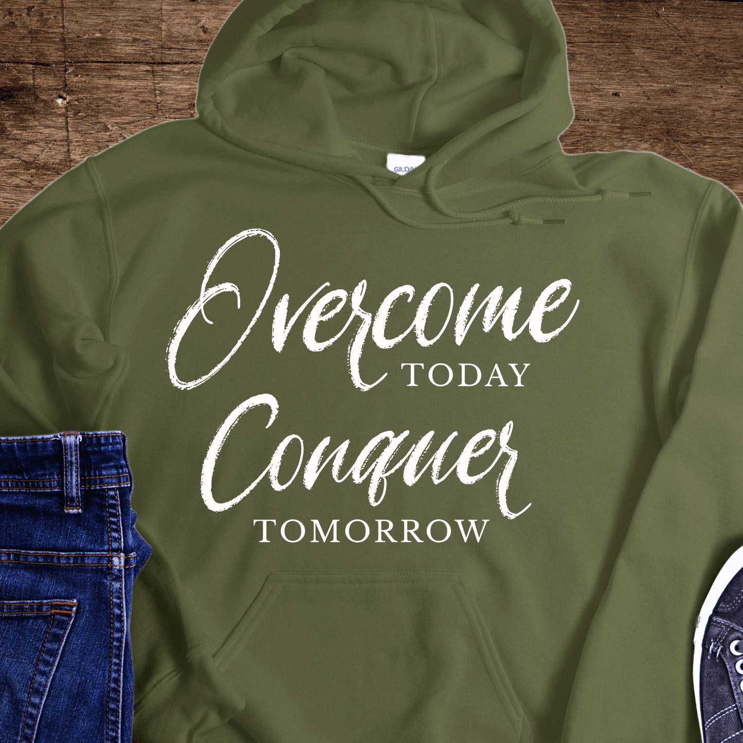 Recovery Hoodie | Inspiring Sobriety |  Overcome Today, Conquer Tomorrow