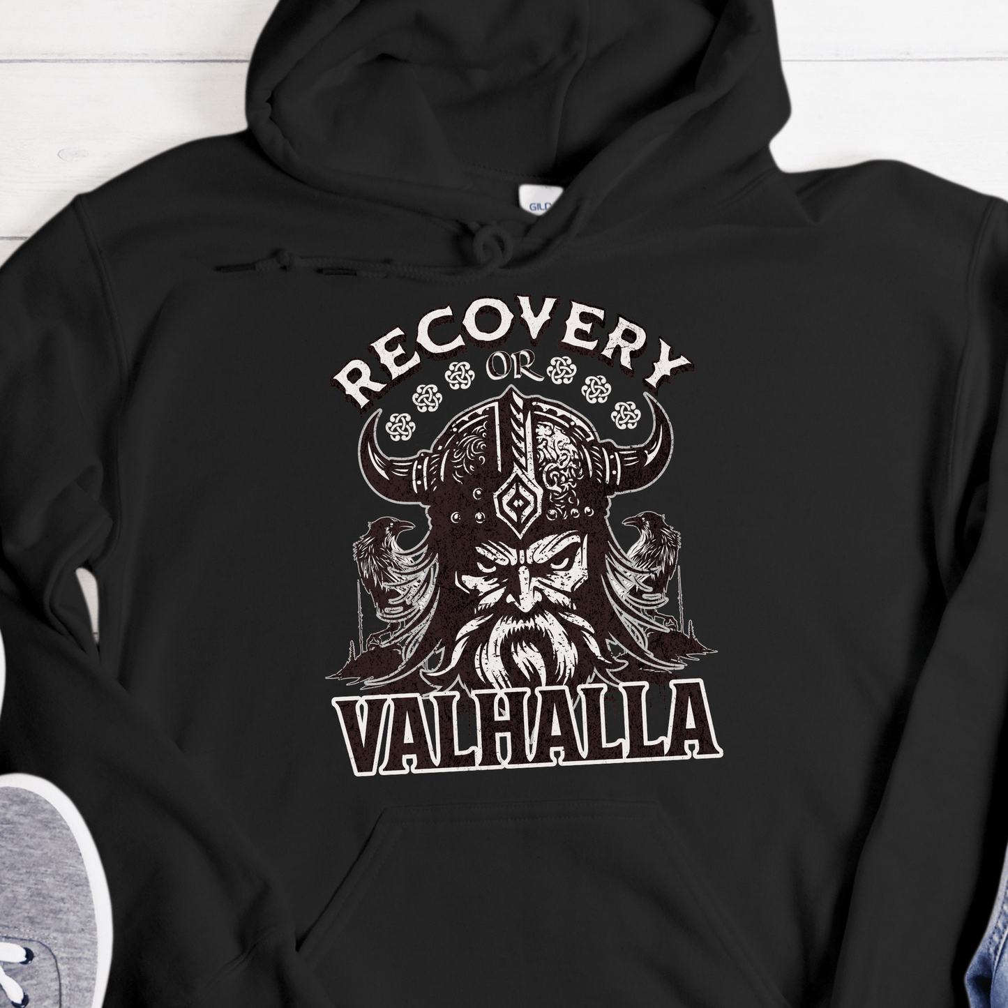 Recovery Hoodie | Inspiring Sobriety |  Recovery or Valhalla