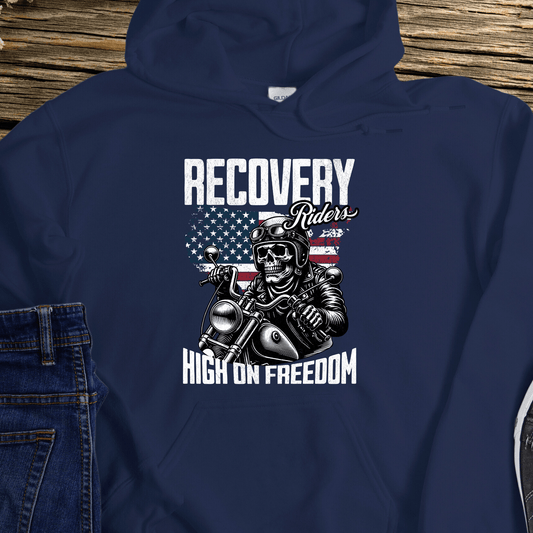 Recovery Hoodie | Inspiring Sobriety |  Recovery Riders  - High On Freedom