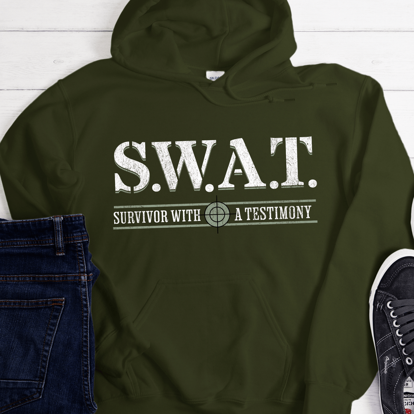 Recovery Hoodie | Inspiring Sobriety |  S.W.A.T. - Survivor With a Testimony