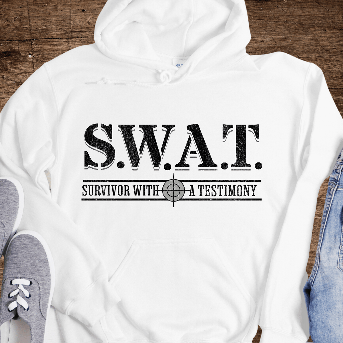 Recovery Hoodie | Inspiring Sobriety |  S.W.A.T. - Survivor With a Testimony