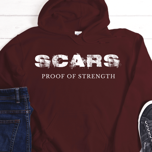 Recovery Hoodie | Inspiring Sobriety |  Scars - Proof of Strength