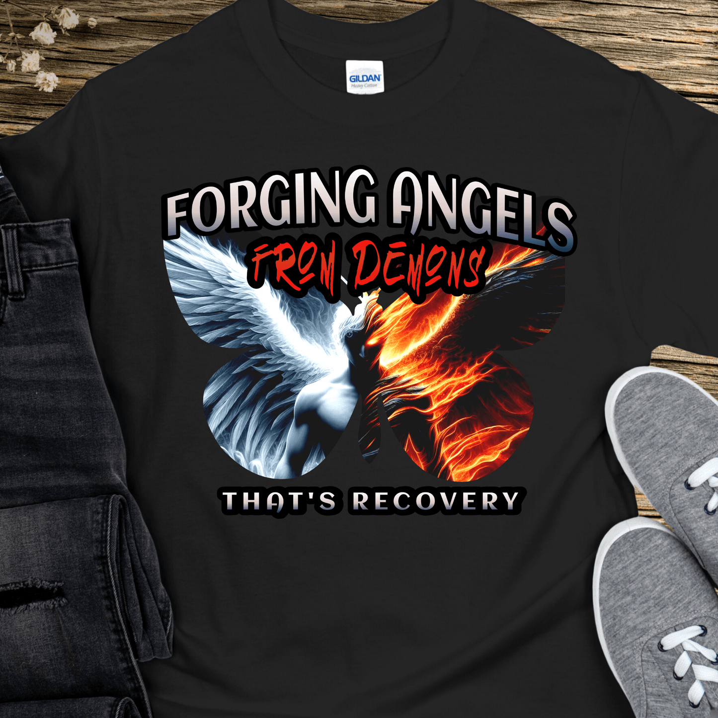 Recovery T-Shirt | Inspiring Sobriety |  Angels From Demons