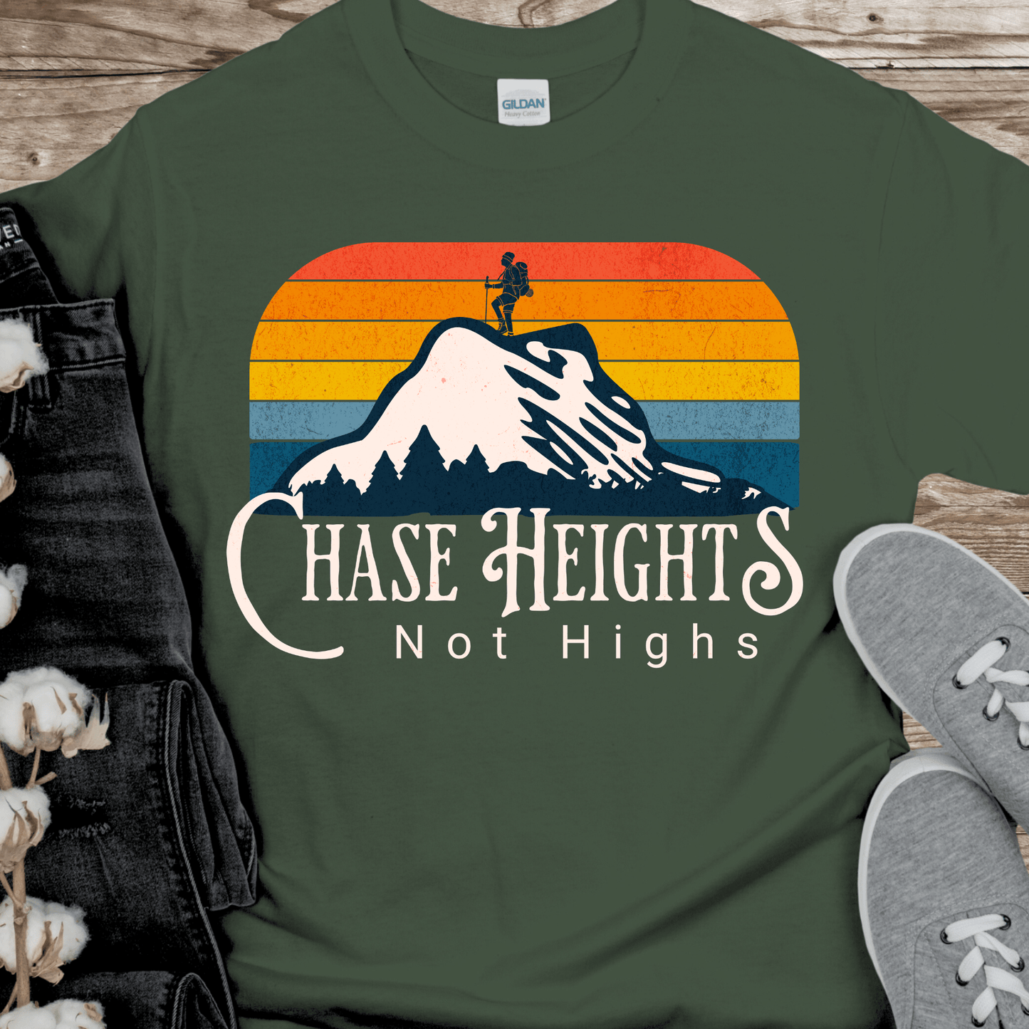 Recovery T-Shirt | Inspiring Sobriety | Chase Heights, Not Highs