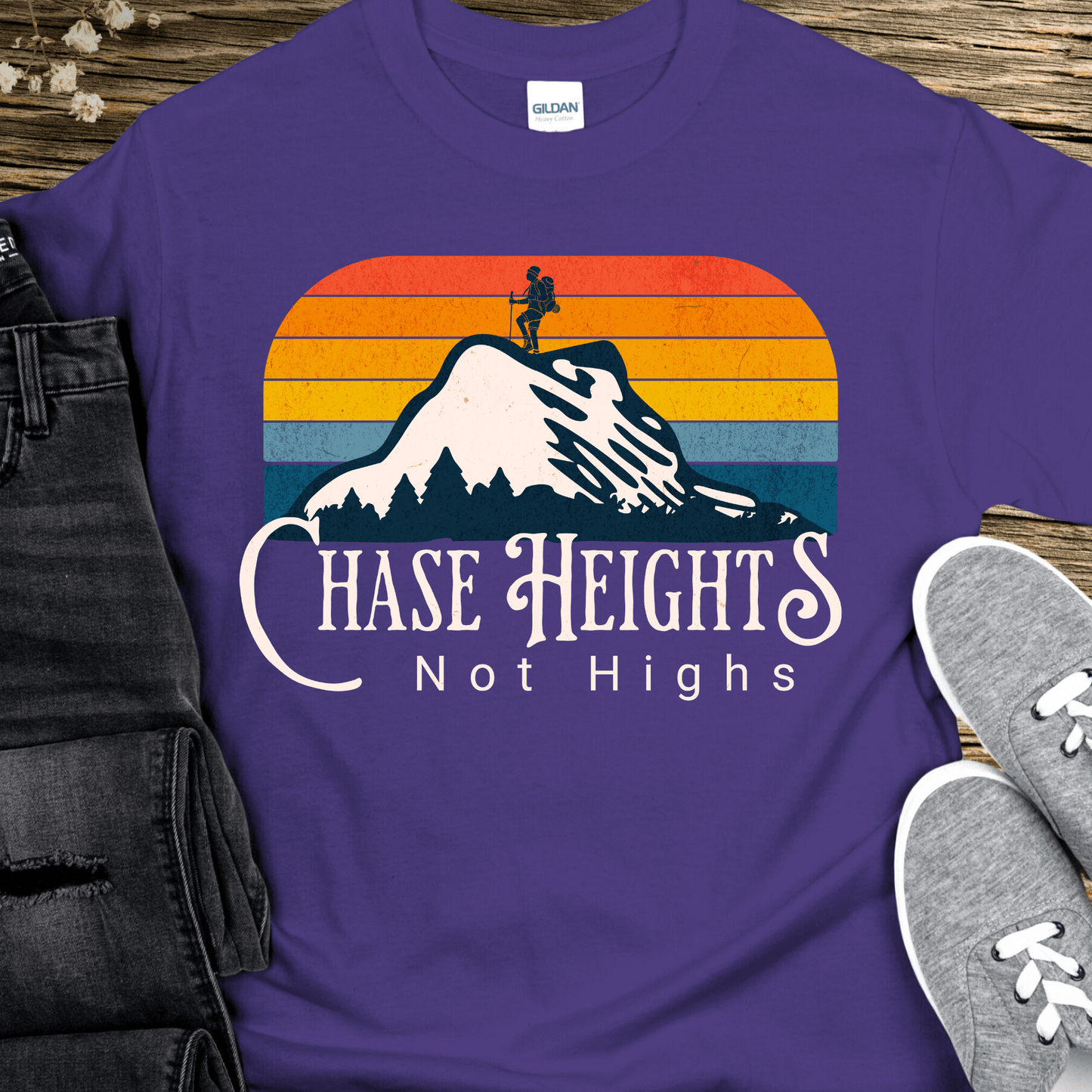 Recovery T-Shirt | Inspiring Sobriety | Chase Heights, Not Highs