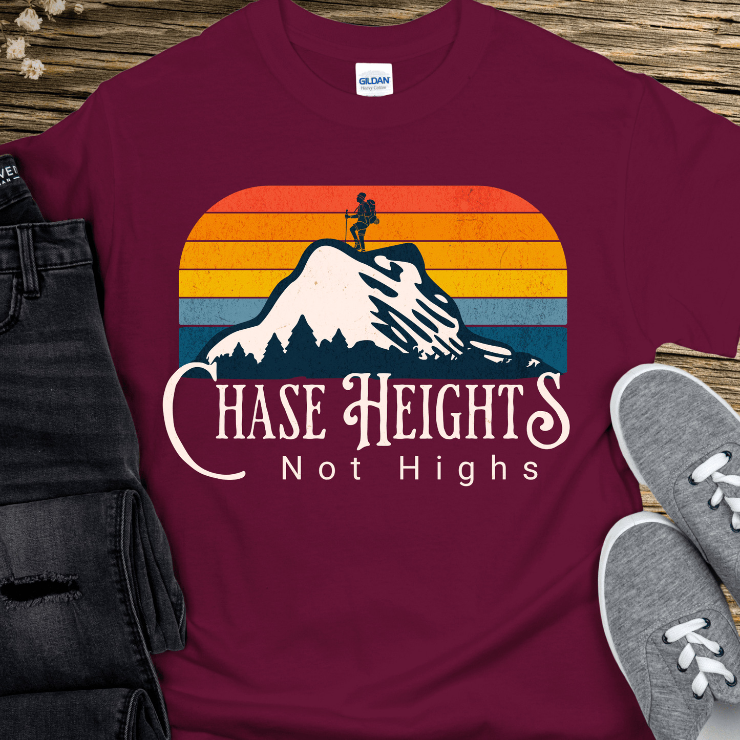 Recovery T-Shirt | Inspiring Sobriety | Chase Heights, Not Highs
