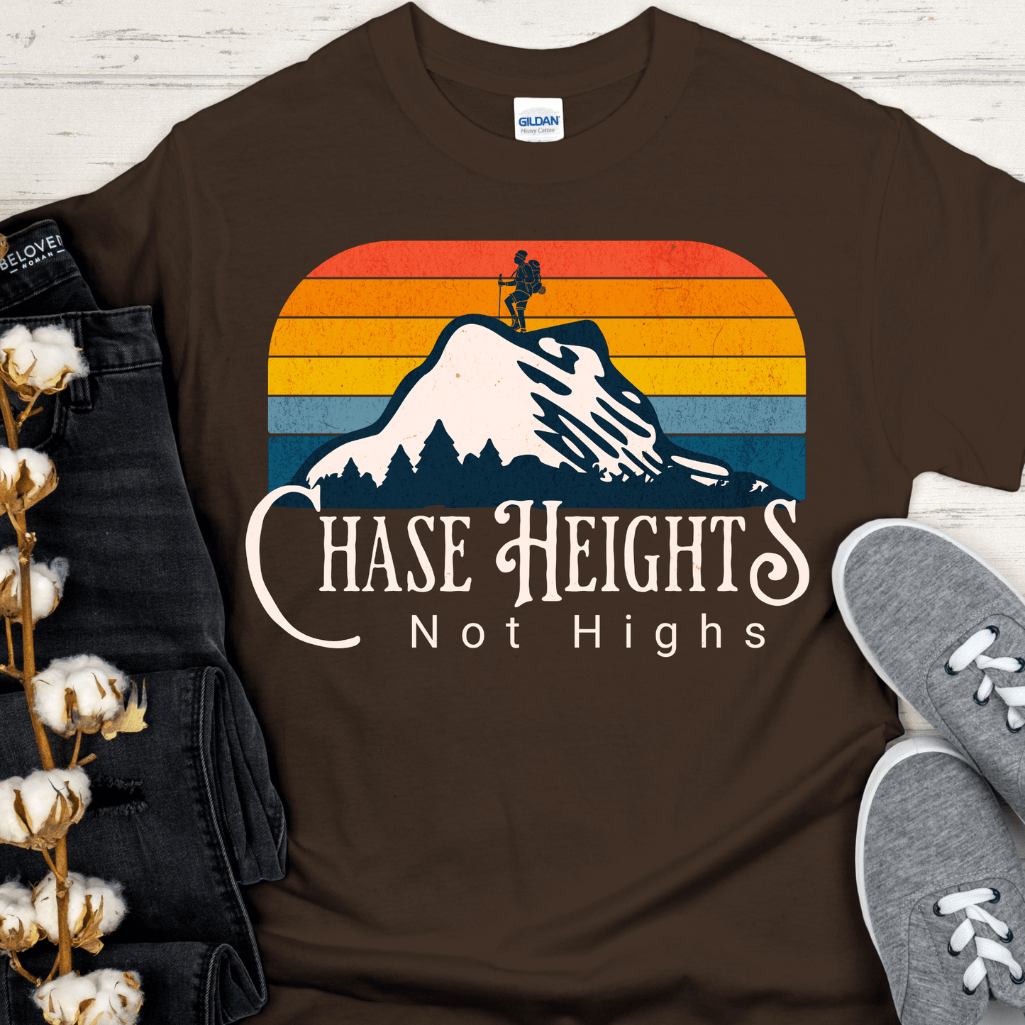 Recovery T-Shirt | Inspiring Sobriety | Chase Heights, Not Highs