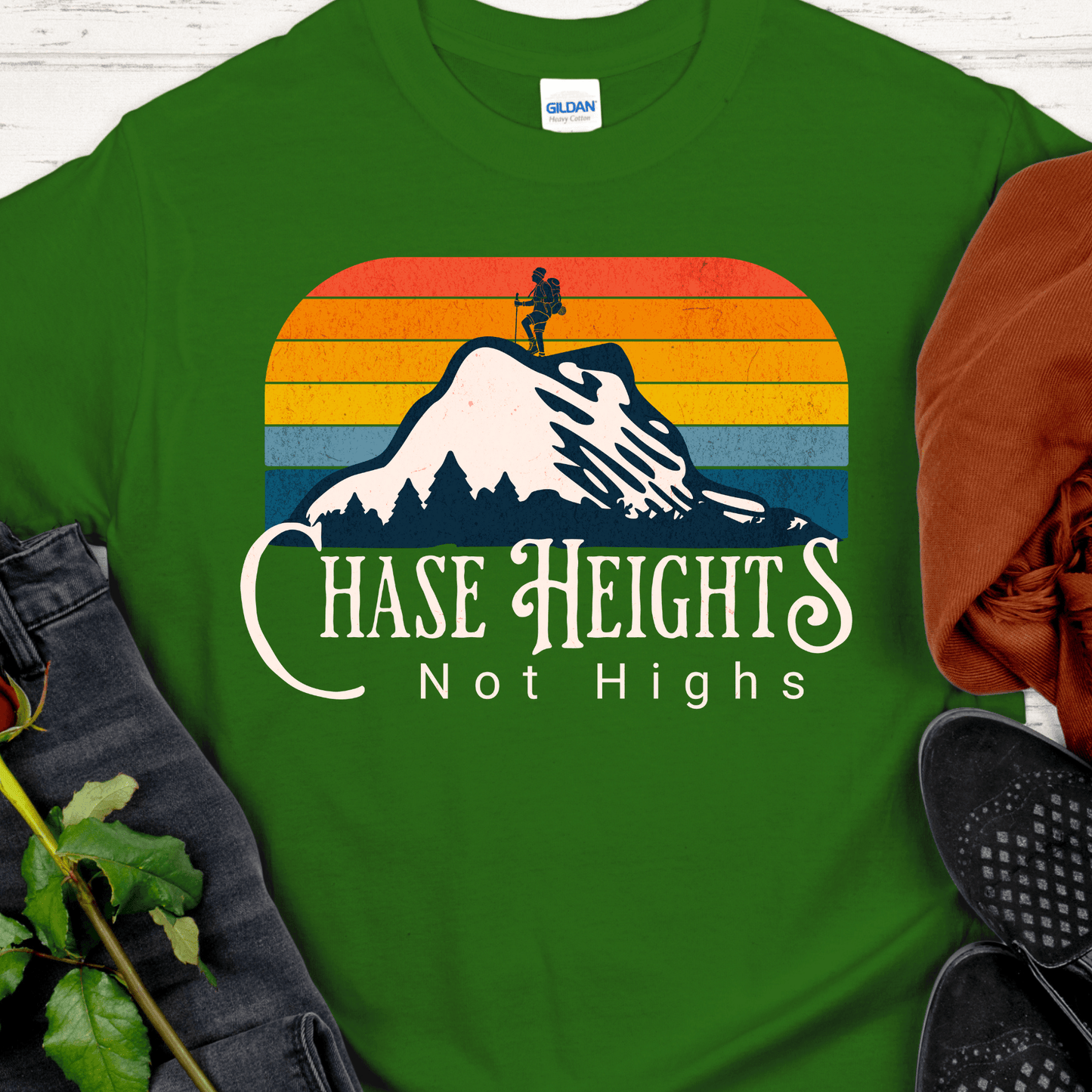 Recovery T-Shirt | Inspiring Sobriety | Chase Heights, Not Highs