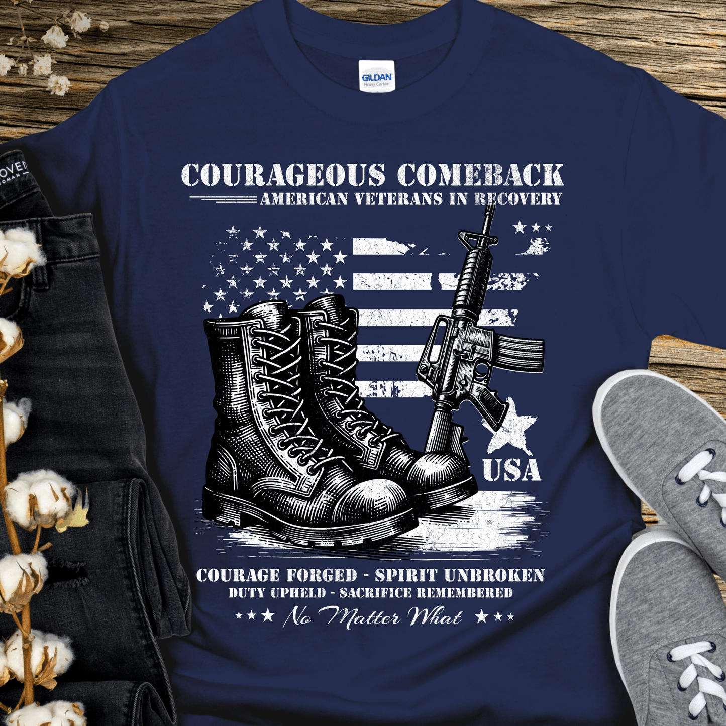 Recovery T-Shirt | Inspiring Sobriety | Courageous Comeback