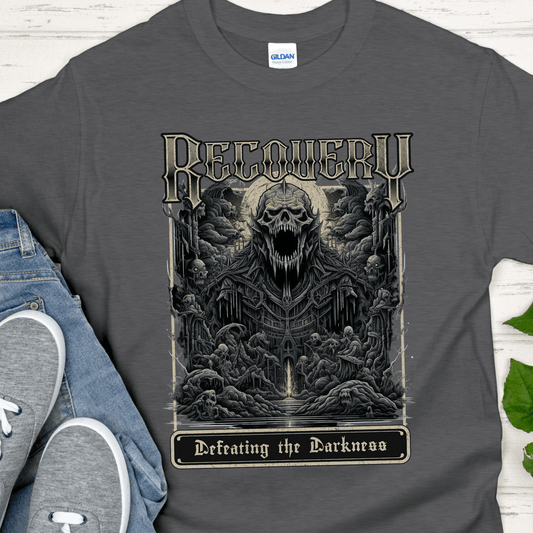 Recovery T-Shirt | Inspiring Sobriety |  Defeating The Darkness