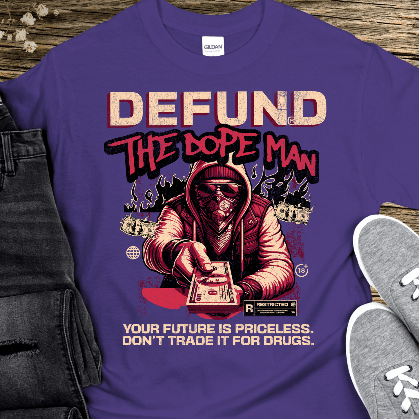 Recovery T-Shirt | Inspiring Sobriety |  Defund The Dope Man