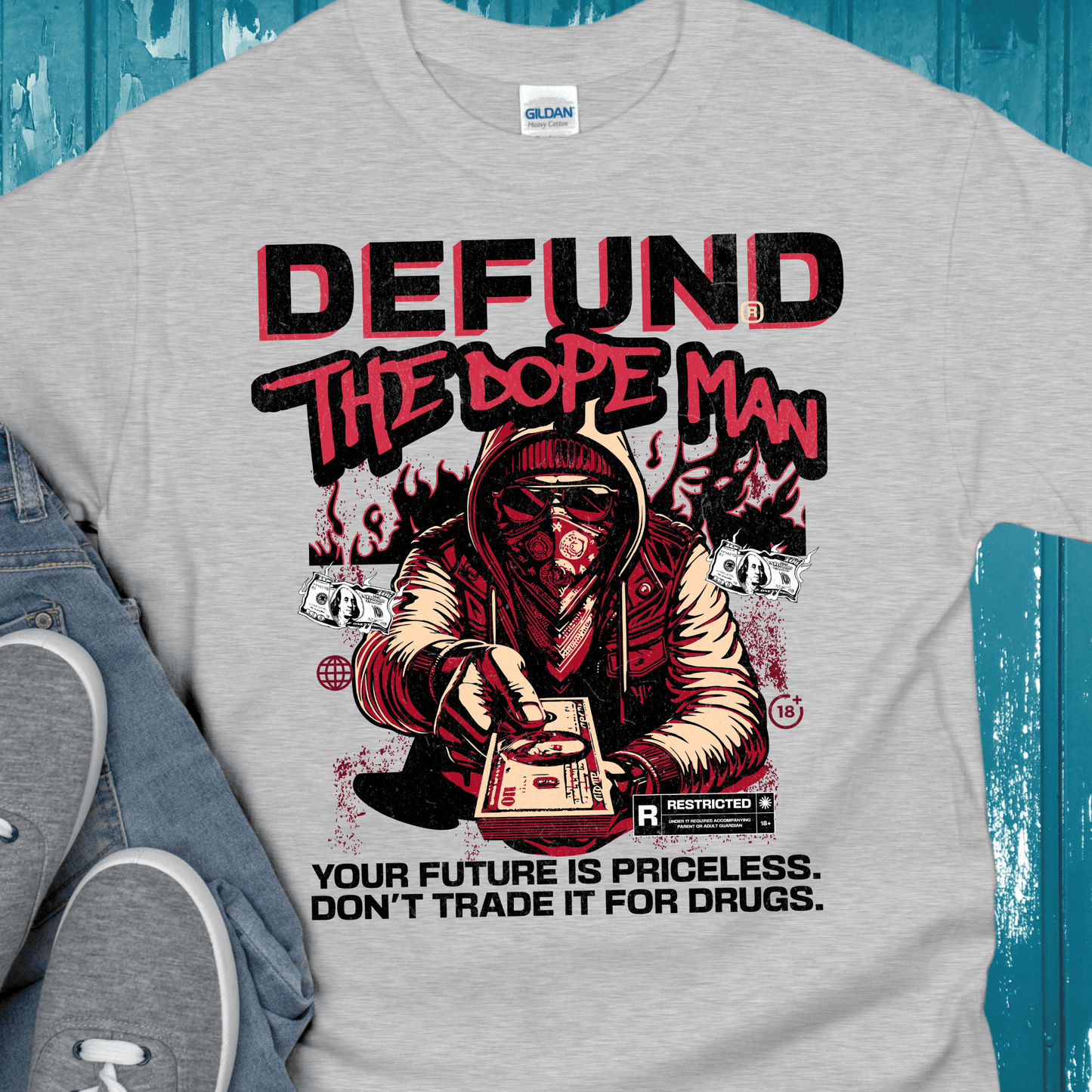 Recovery T-Shirt | Inspiring Sobriety |  Defund The Dope Man