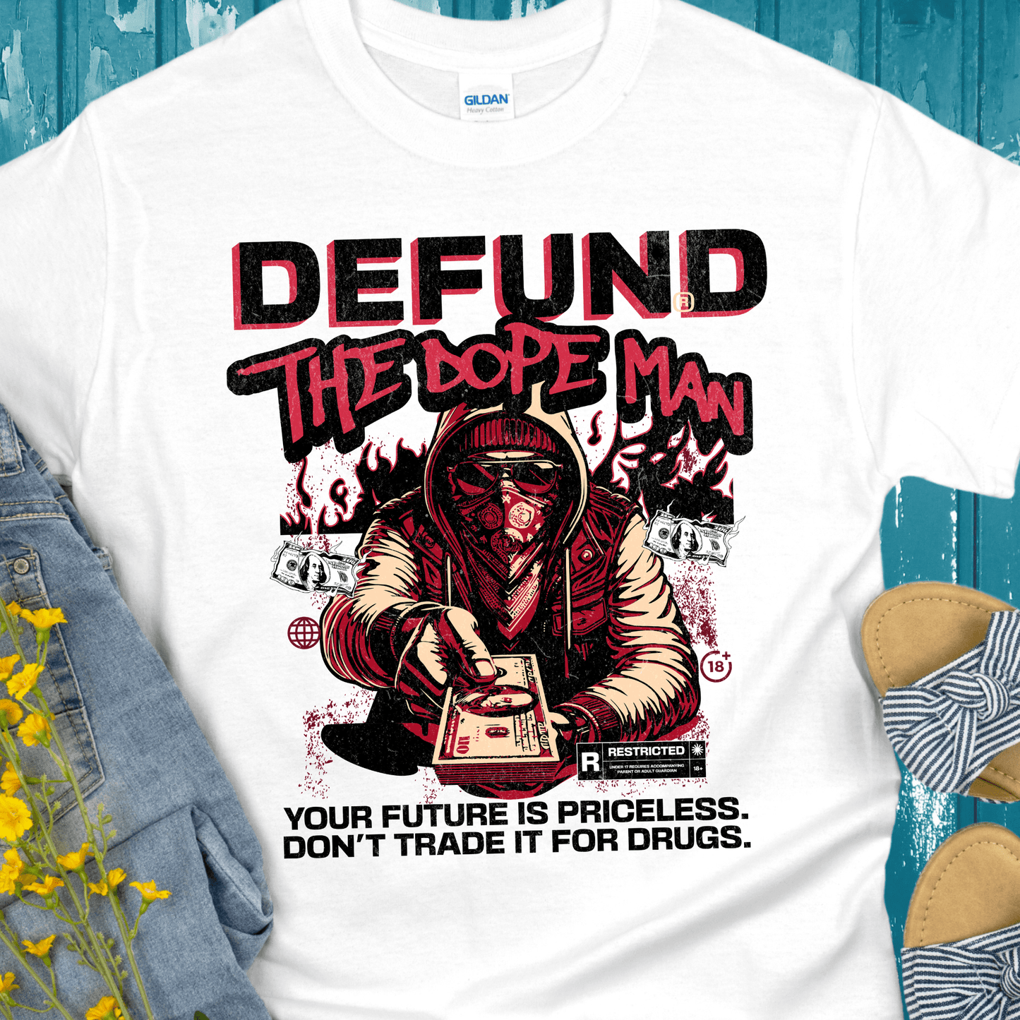 Recovery T-Shirt | Inspiring Sobriety |  Defund The Dope Man