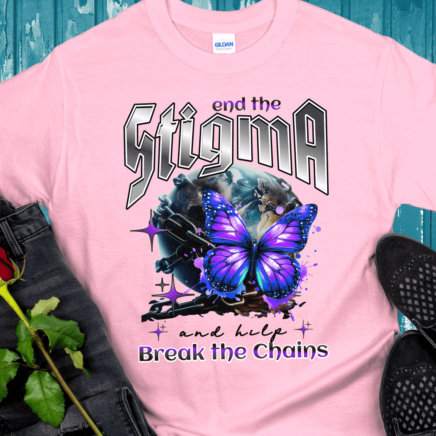 Recovery T-Shirt | Inspiring Sobriety |  End The Stigma Butterfly