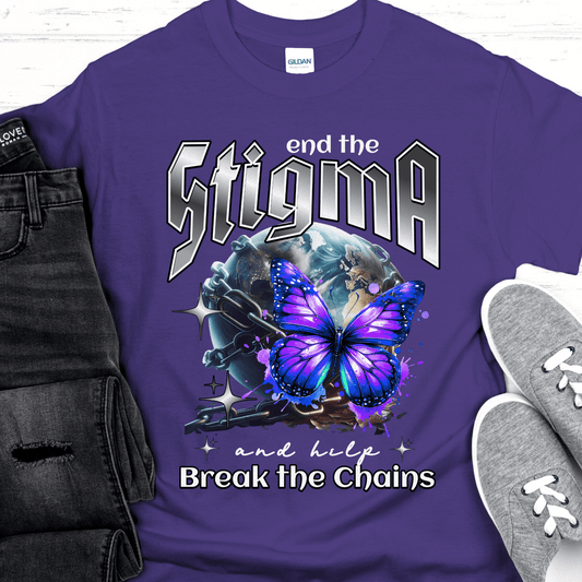 Recovery T-Shirt | Inspiring Sobriety |  End The Stigma Butterfly