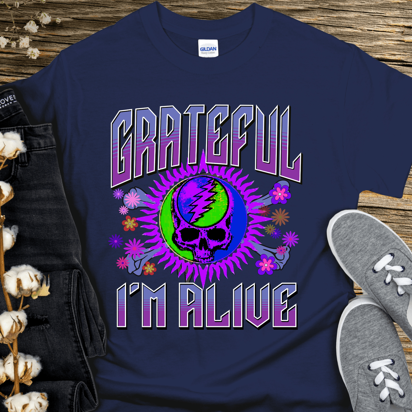 Recovery T-Shirt | Inspiring Sobriety |  Grateful I'm Alive