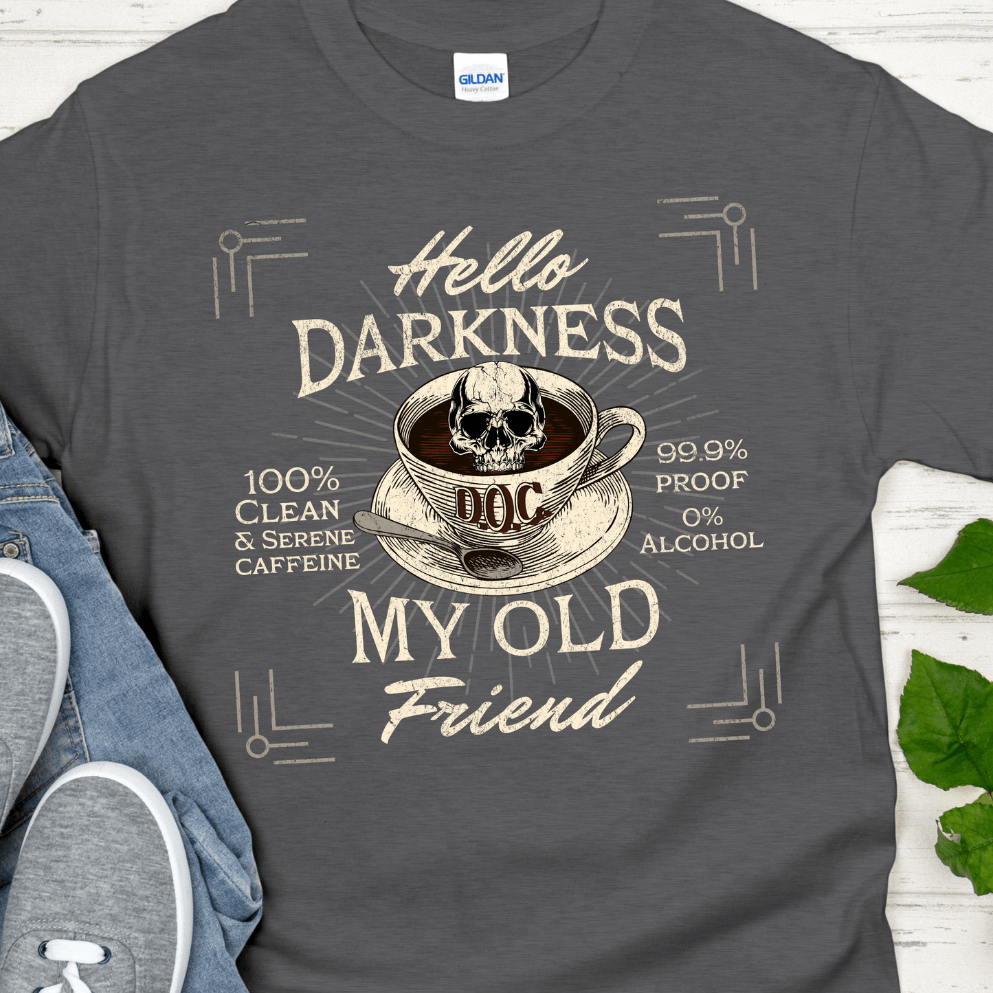 Recovery T-Shirt | Inspiring Sobriety | Hello Darkness My Old Friend