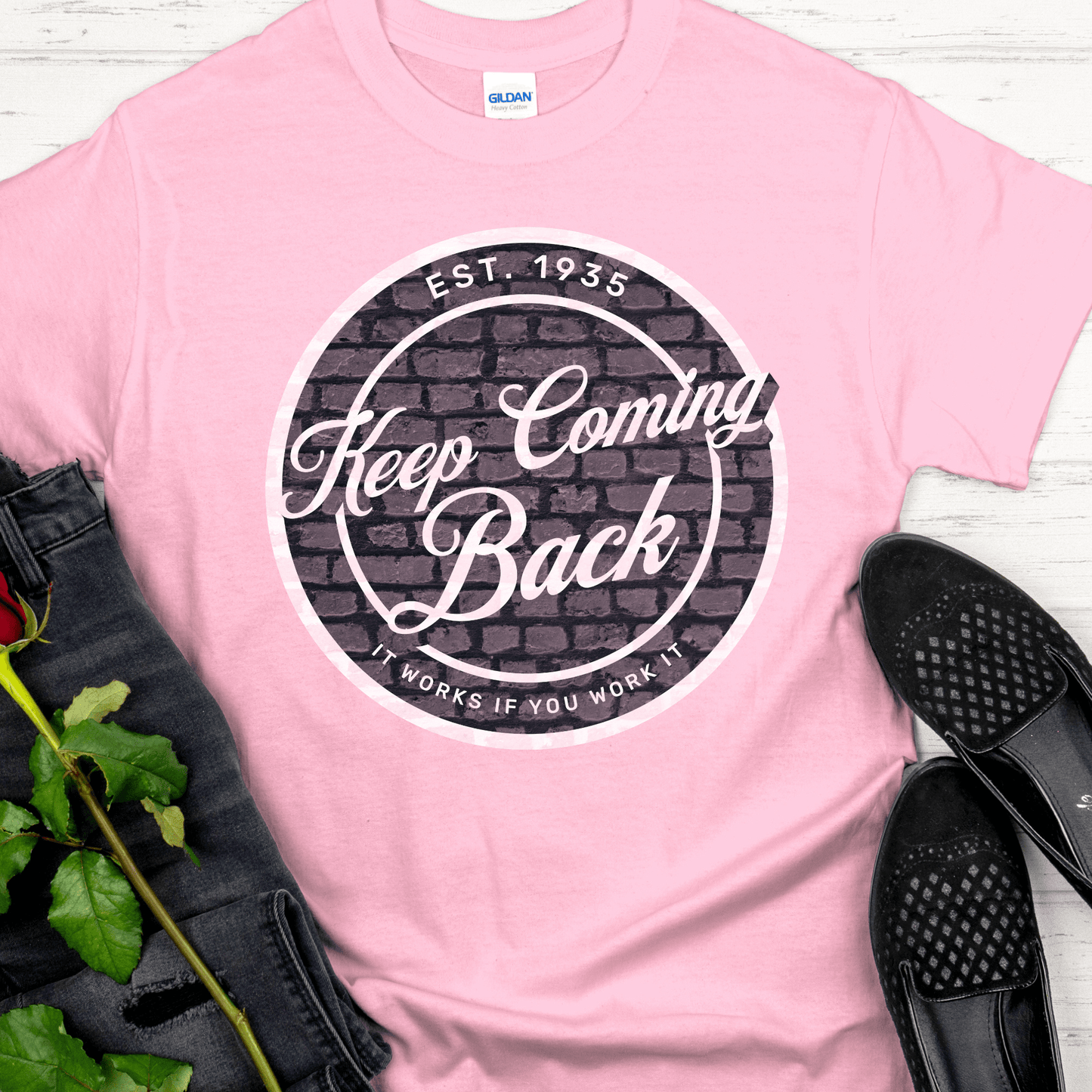 Recovery T-Shirt | Inspiring Sobriety |  Keep Coming Back