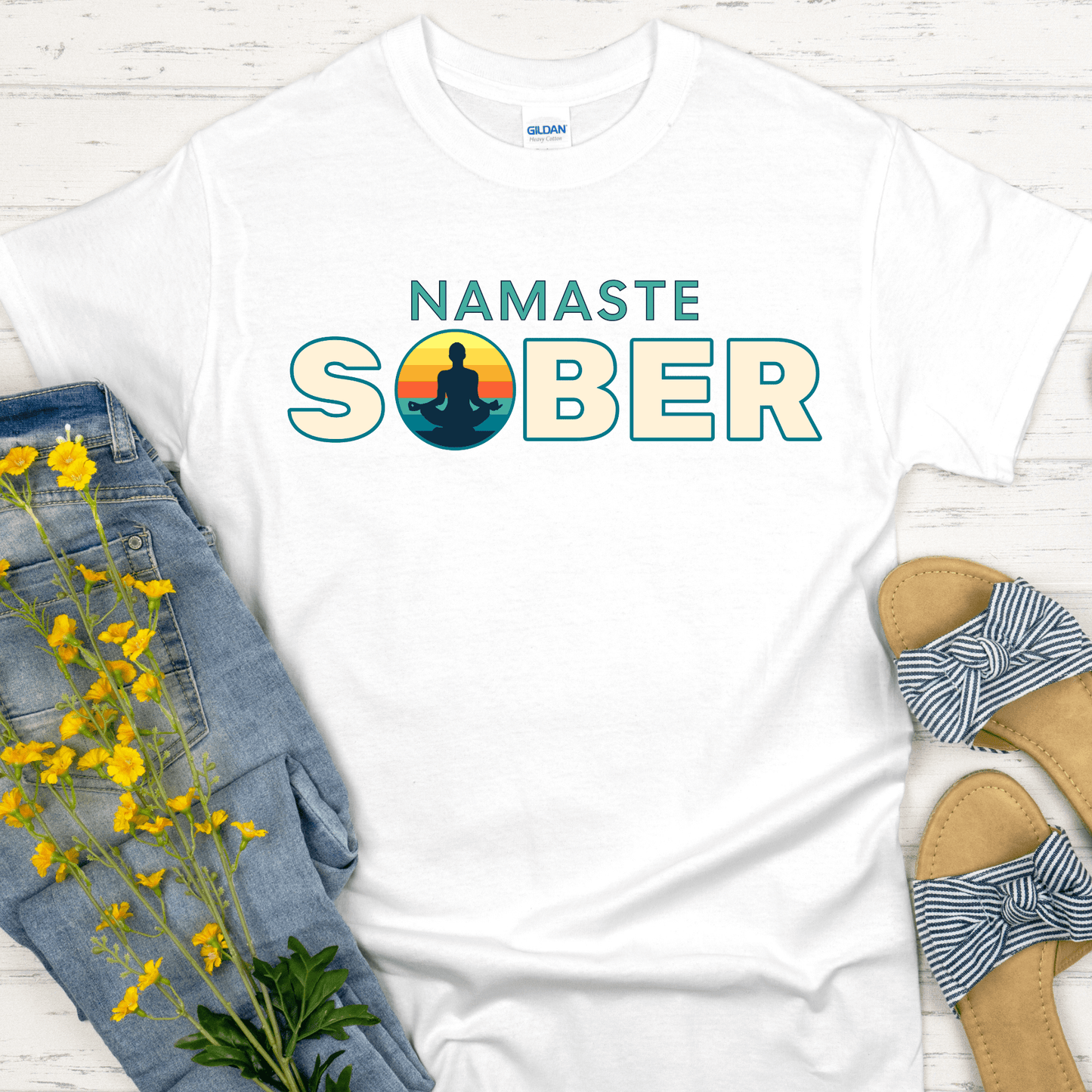 Recovery T-Shirt | Inspiring Sobriety |  Namaste Sober