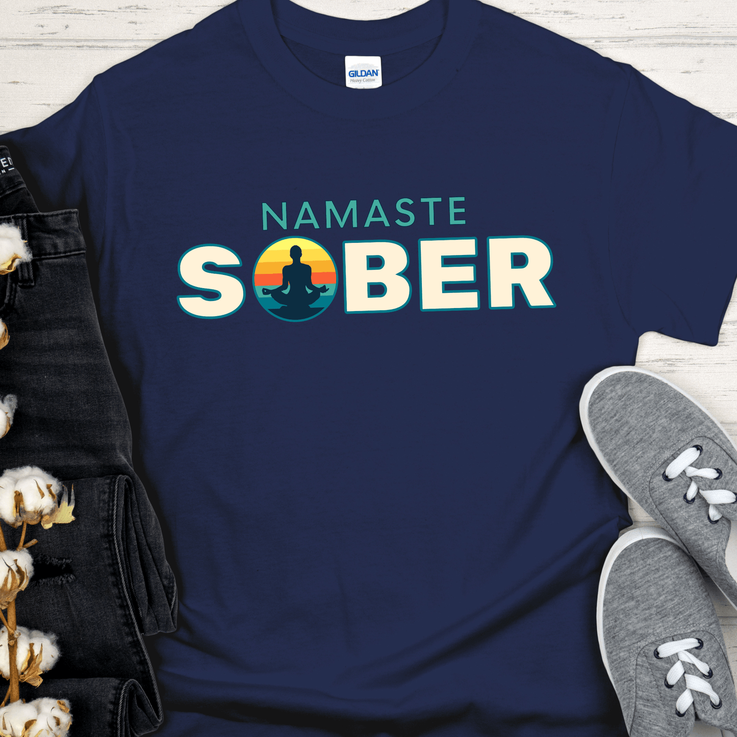 Recovery T-Shirt | Inspiring Sobriety |  Namaste Sober