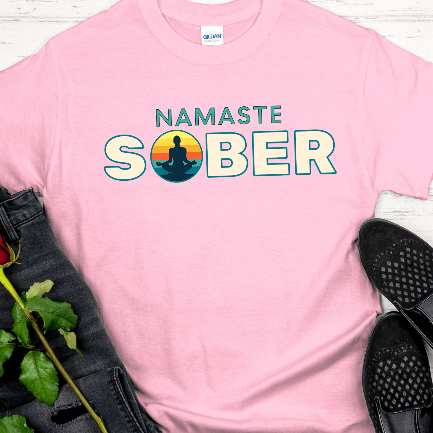 Recovery T-Shirt | Inspiring Sobriety |  Namaste Sober