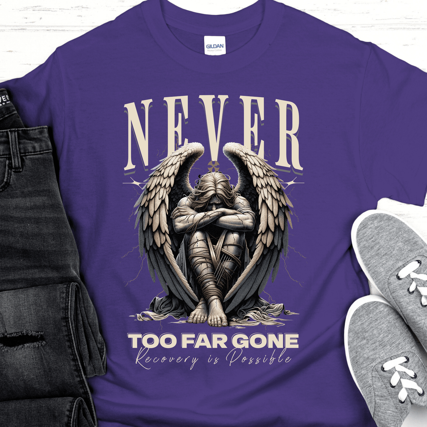 Recovery T-Shirt | Inspiring Sobriety |  Never Too Far Gone
