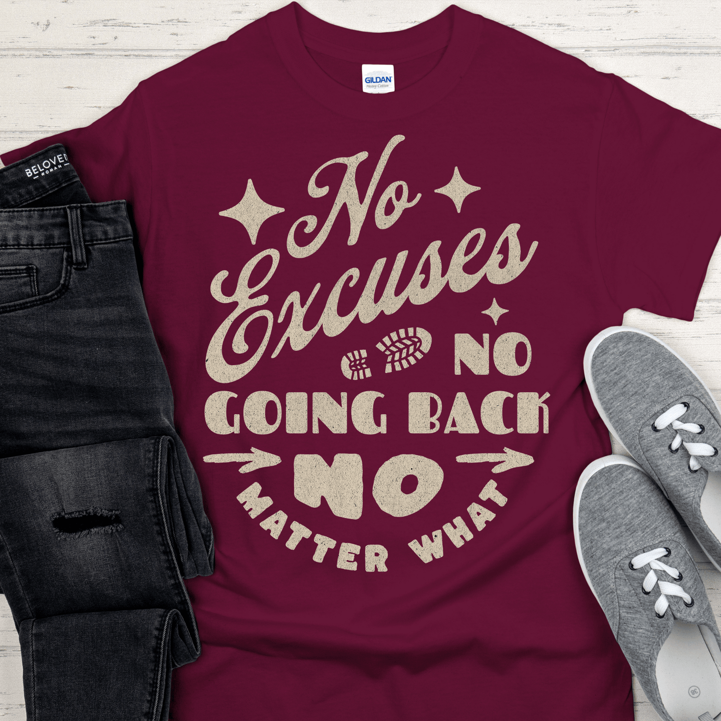 Recovery T-Shirt | Inspiring Sobriety | No Excuses