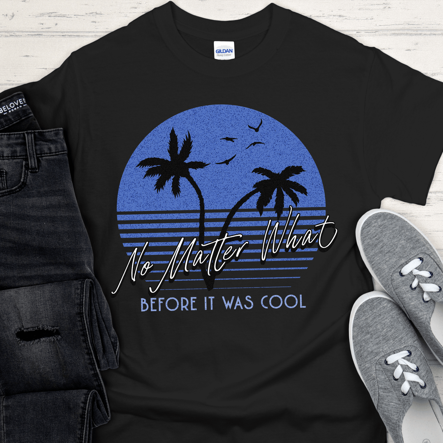 Recovery T-Shirt | Inspiring Sobriety |  No Matter What Before It Was Cool (Sunset)