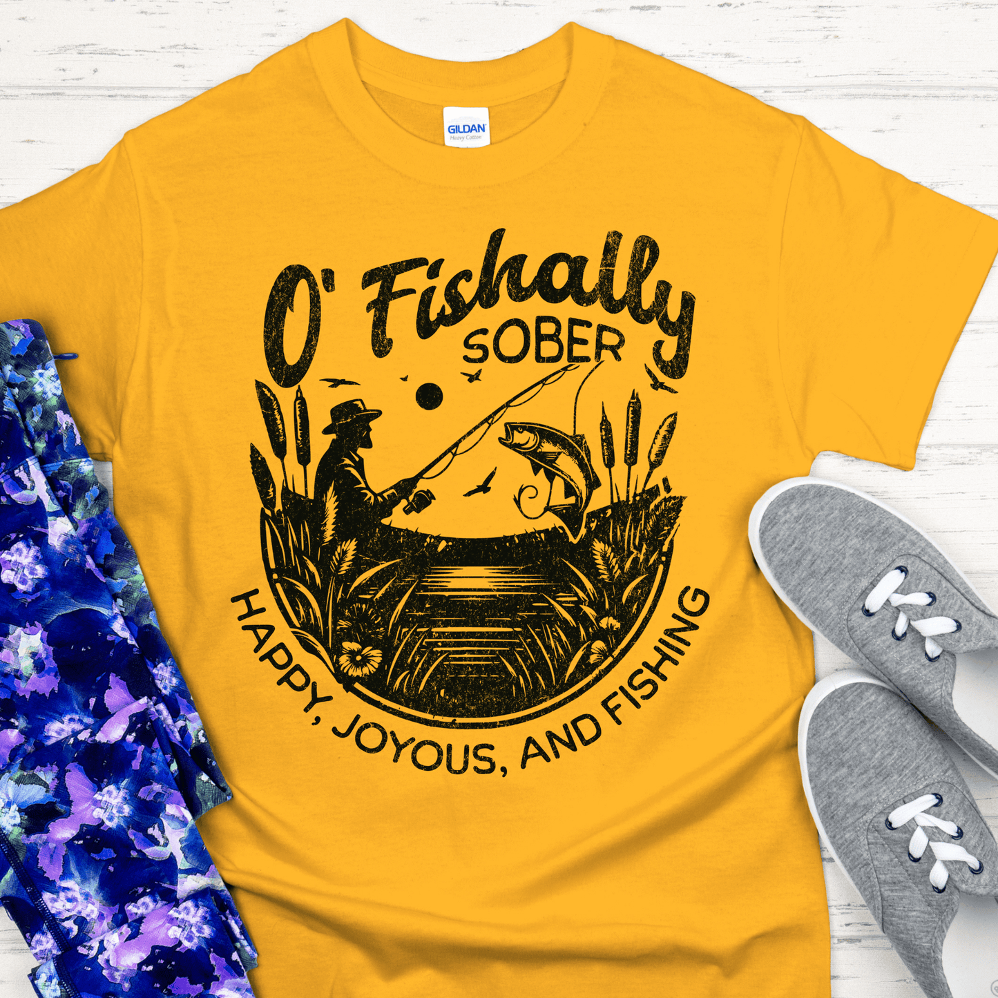 Recovery T-Shirt | Inspiring Sobriety |  O'Fishally Sober