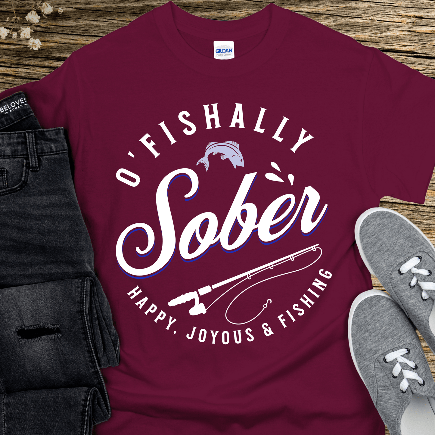 Recovery T-Shirt | Inspiring Sobriety |  O'Fishally Sober