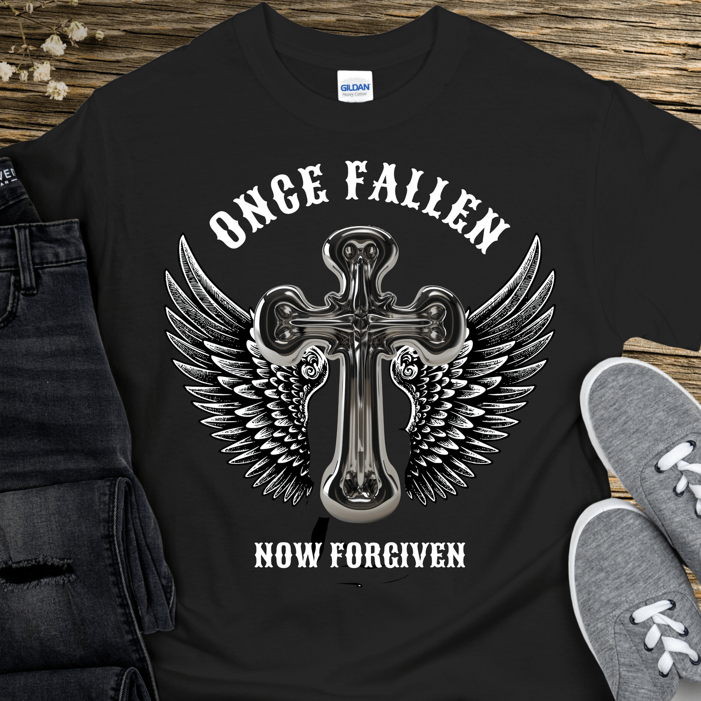 Recovery T-Shirt | Inspiring Sobriety |  Once Fallen Now Forgiven