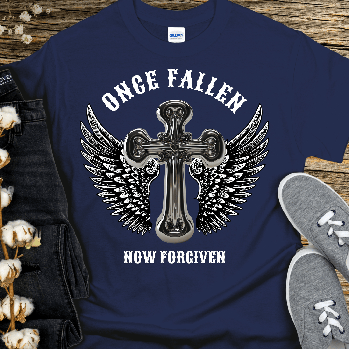 Recovery T-Shirt | Inspiring Sobriety |  Once Fallen Now Forgiven