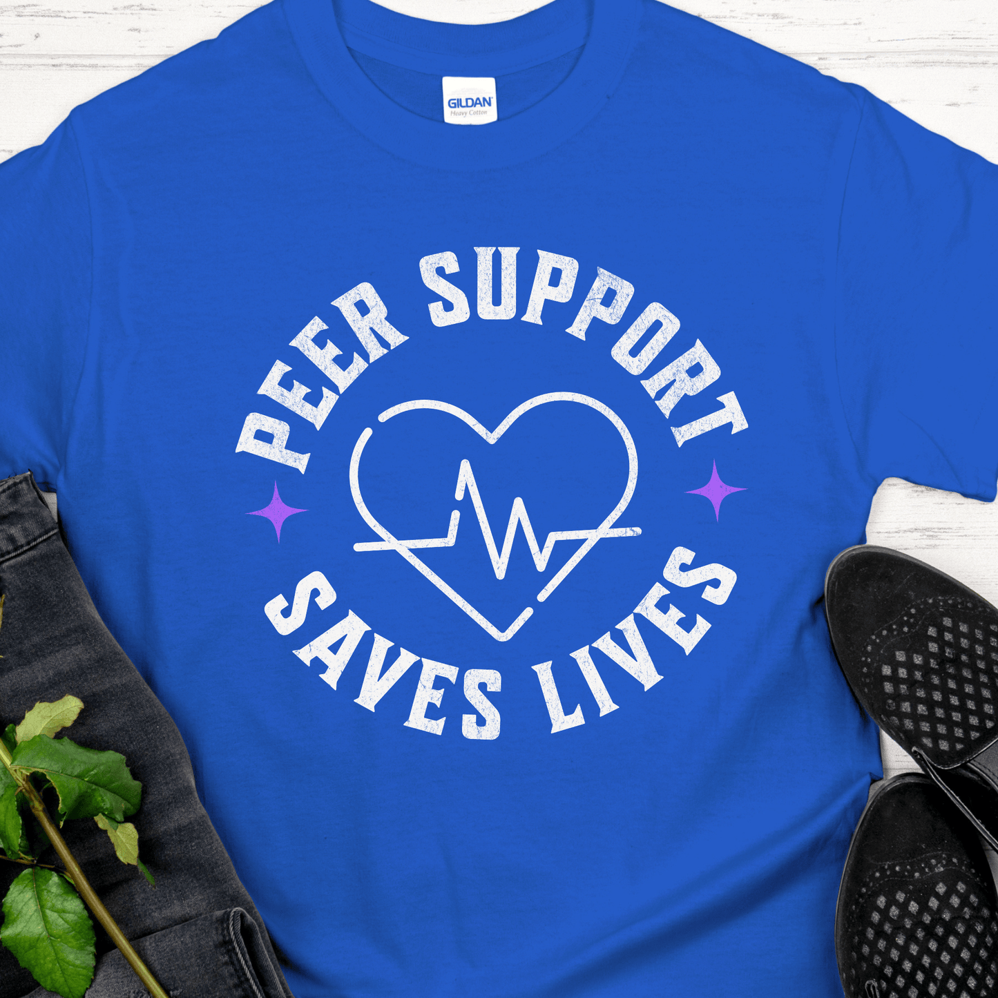 Recovery T-Shirt | Inspiring Sobriety |  Peer Support Saves Lives