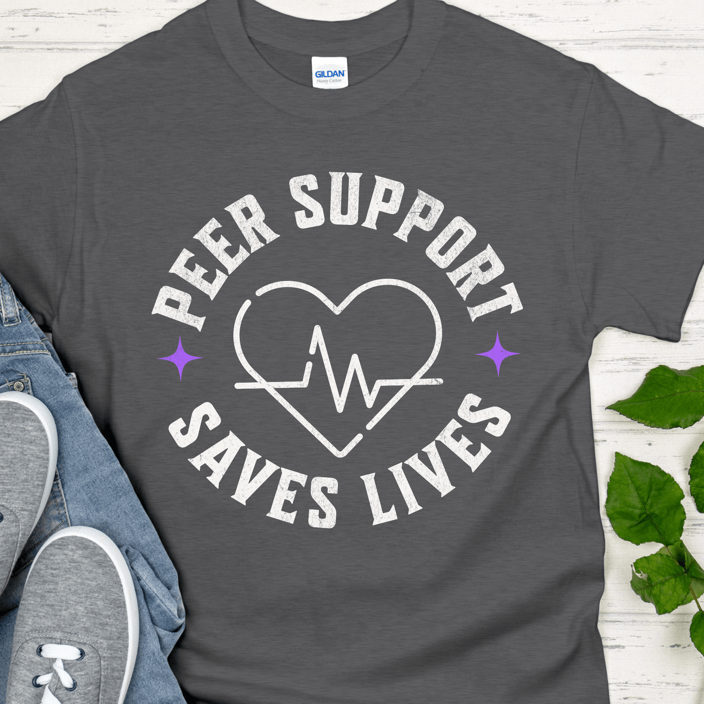 Recovery T-Shirt | Inspiring Sobriety |  Peer Support Saves Lives