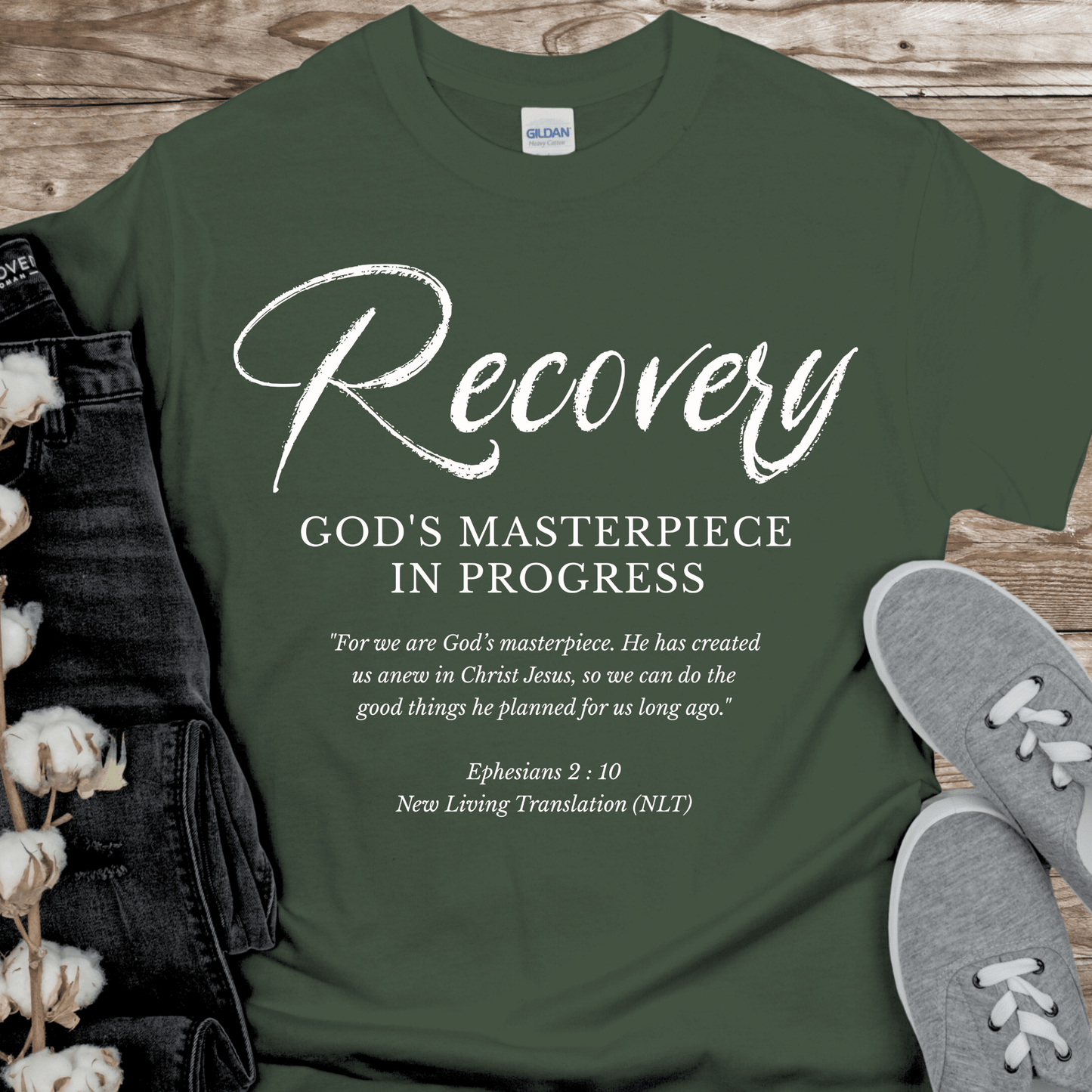 Recovery T-Shirt | Inspiring Sobriety |  Recovery, God's Masterpiece